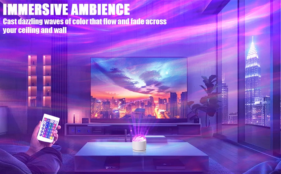 LED Night Light USB Plug-in Starry Sky Remote 16Color RGB Galaxy Projector Light