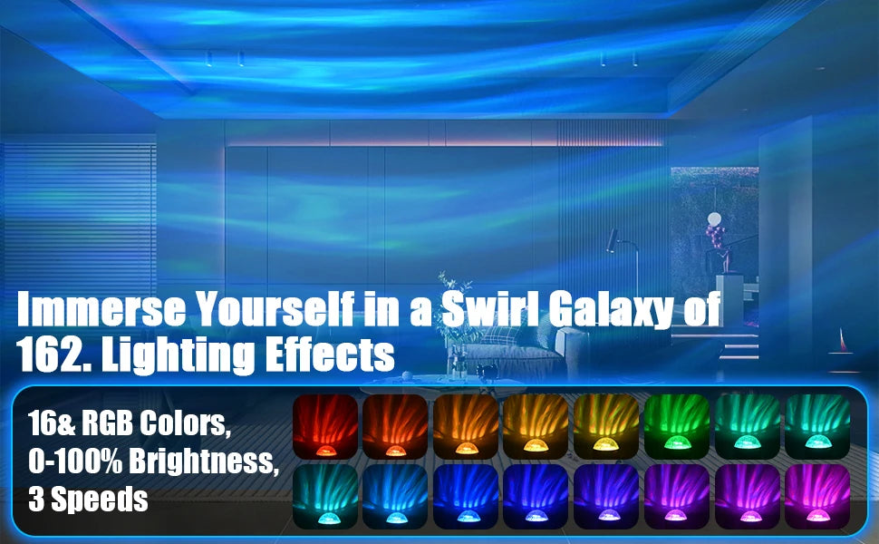 LED Night Light USB Plug-in Starry Sky Remote 16Color RGB Galaxy Projector Light