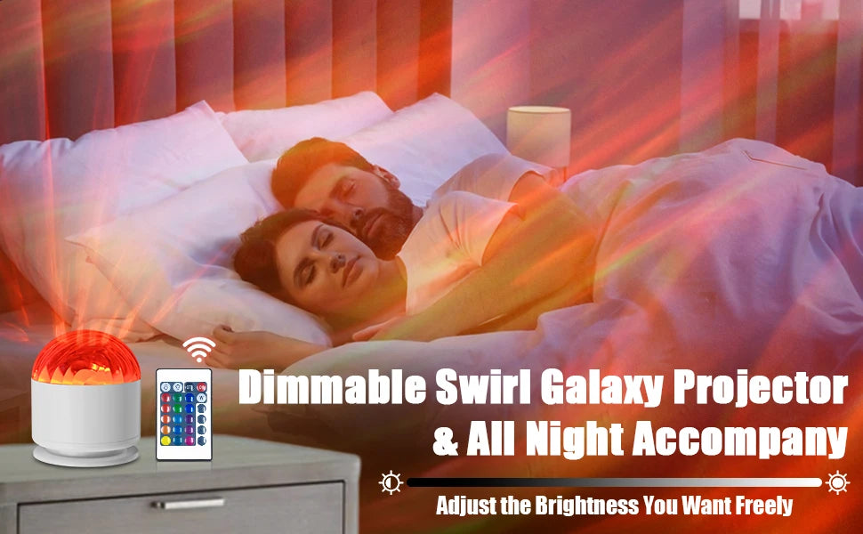 LED Night Light USB Plug-in Starry Sky Remote 16Color RGB Galaxy Projector Light