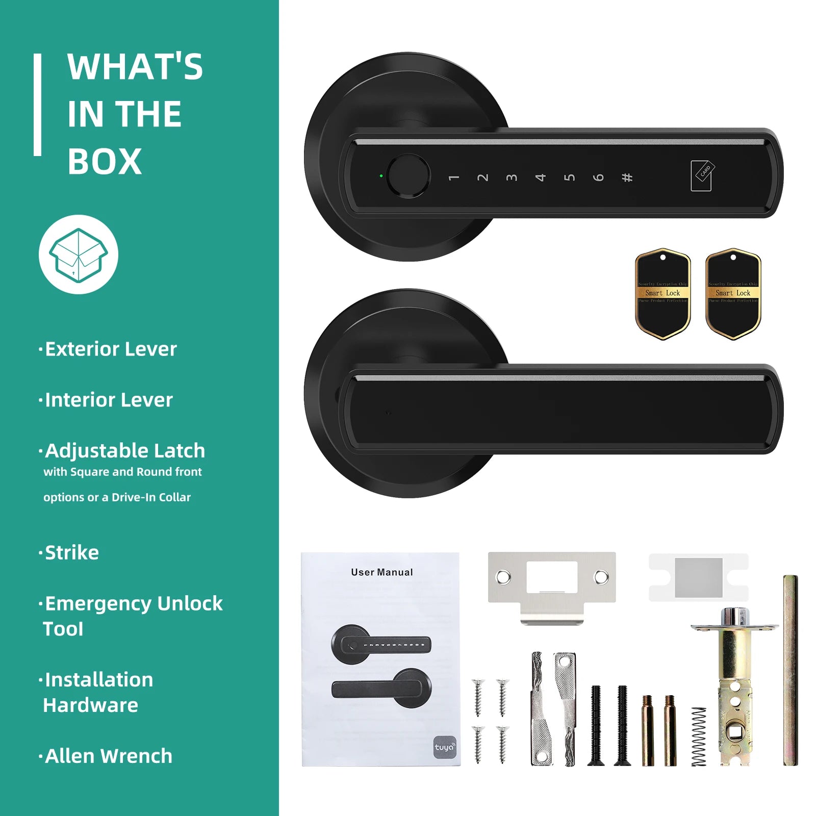 Fingerprint Smart Lock App Control Passcode Electronic Touchscreen Keypad